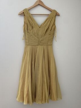 Vintage Yellow Mini Dress